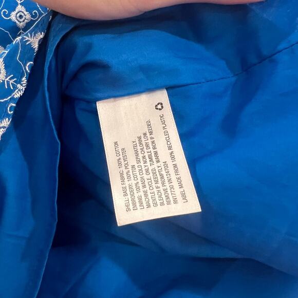 Rhode Dresses Rhode X Target Blue Eyelet Mini Dress Puff Sleeve Embroidered - Picture 7 of 10